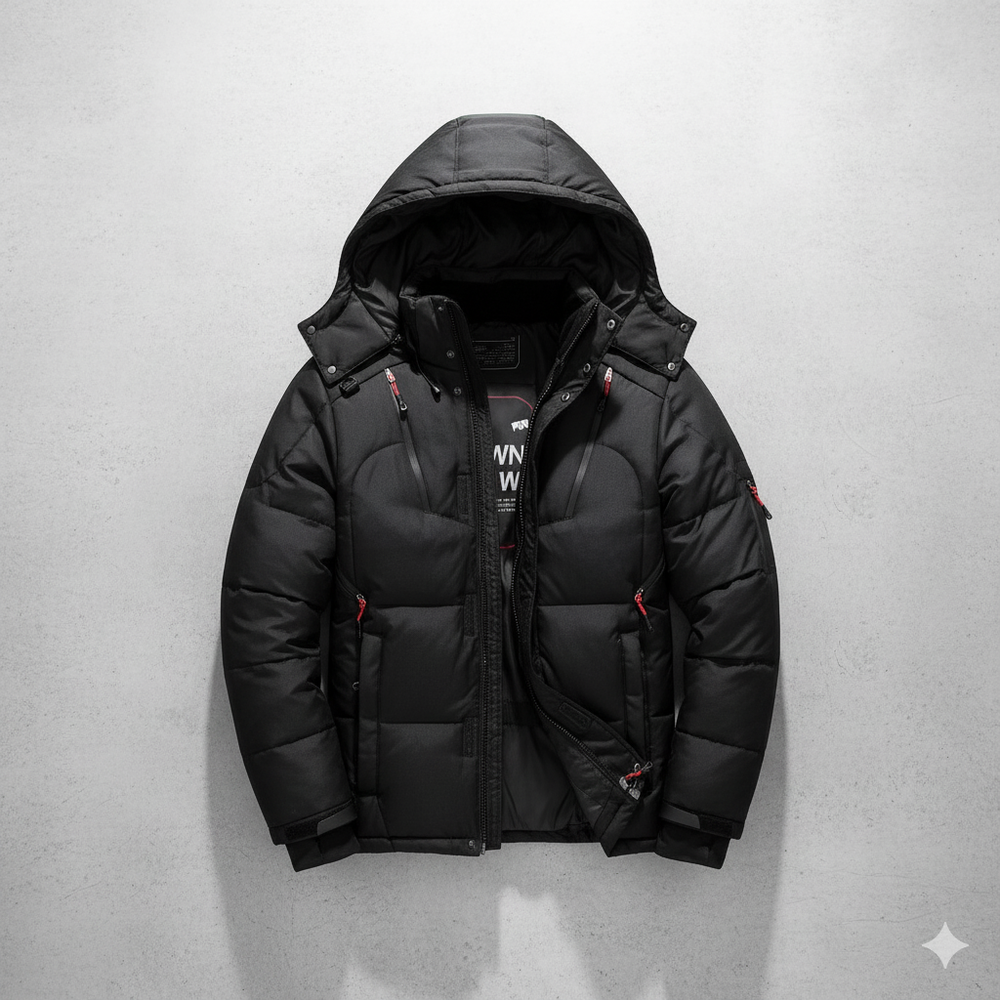 Warme Herren Daunenjacke mit Kapuze | Winter | Outdoor