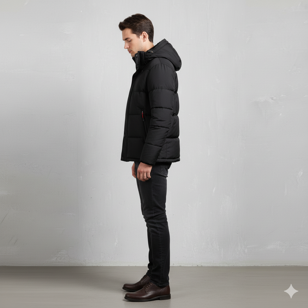 Warme Herren Daunenjacke mit Kapuze | Winter | Outdoor