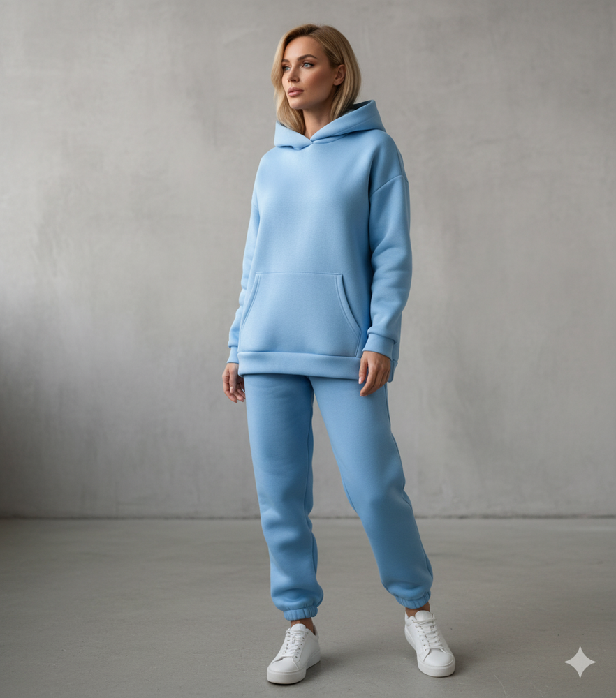 Warmer Damen Hoodie Zweiteiler | Bequem für Herbst & Winter