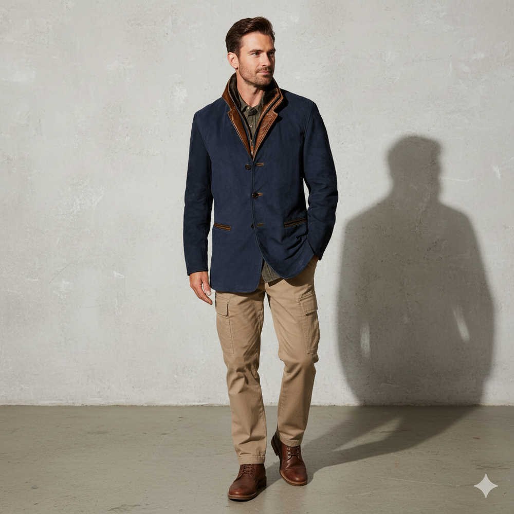 Herren Sakko aus Wildleder | Freizeit & Übergang | Herbst/Winter