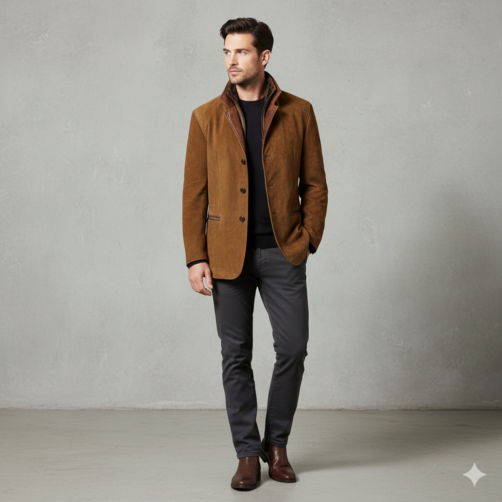 Herren Sakko aus Wildleder | Freizeit & Übergang | Herbst/Winter