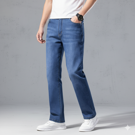 Herren Jeans Straight Fit | Bequem & Pflegeleicht für Alltag