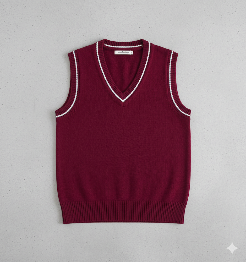 Herren Strickweste im College Stil | Herbst | Übergröße