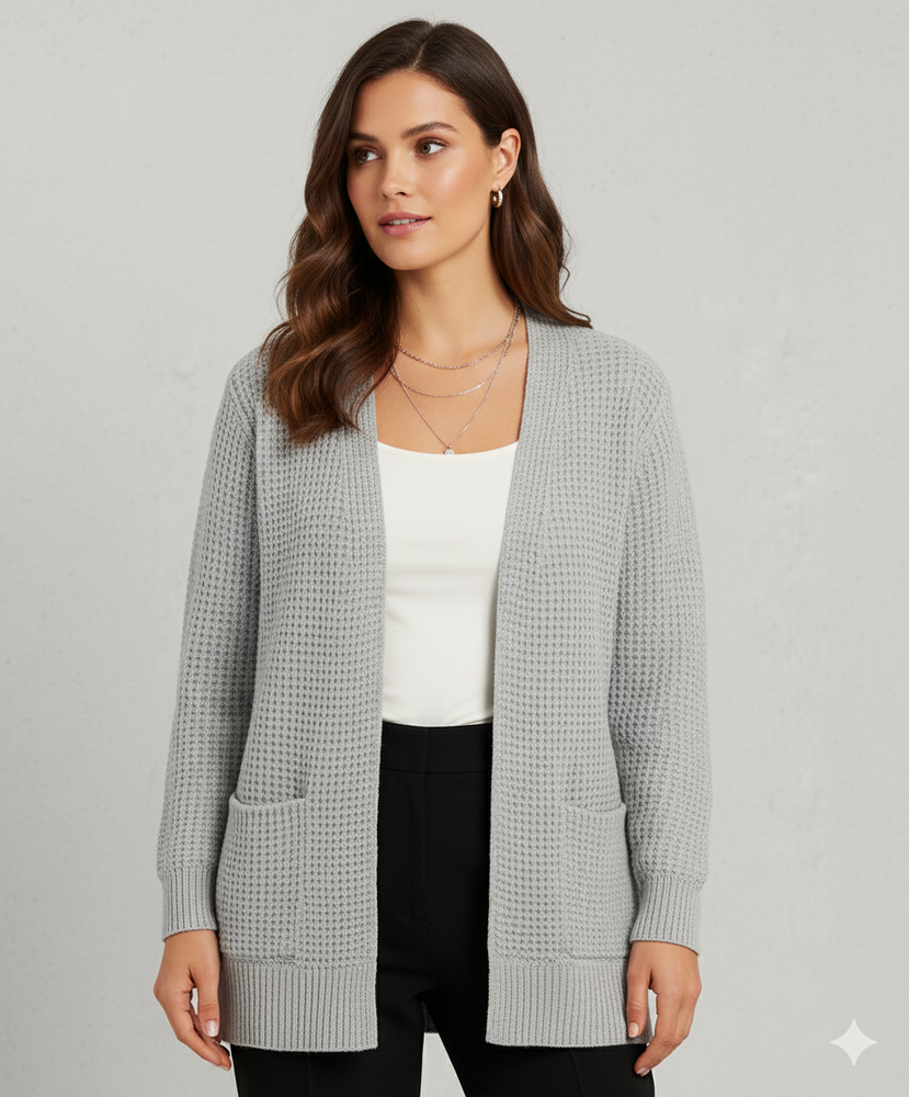 Damen Strickjacke mit Taschen | Locker & Warm | Herbst/Winter