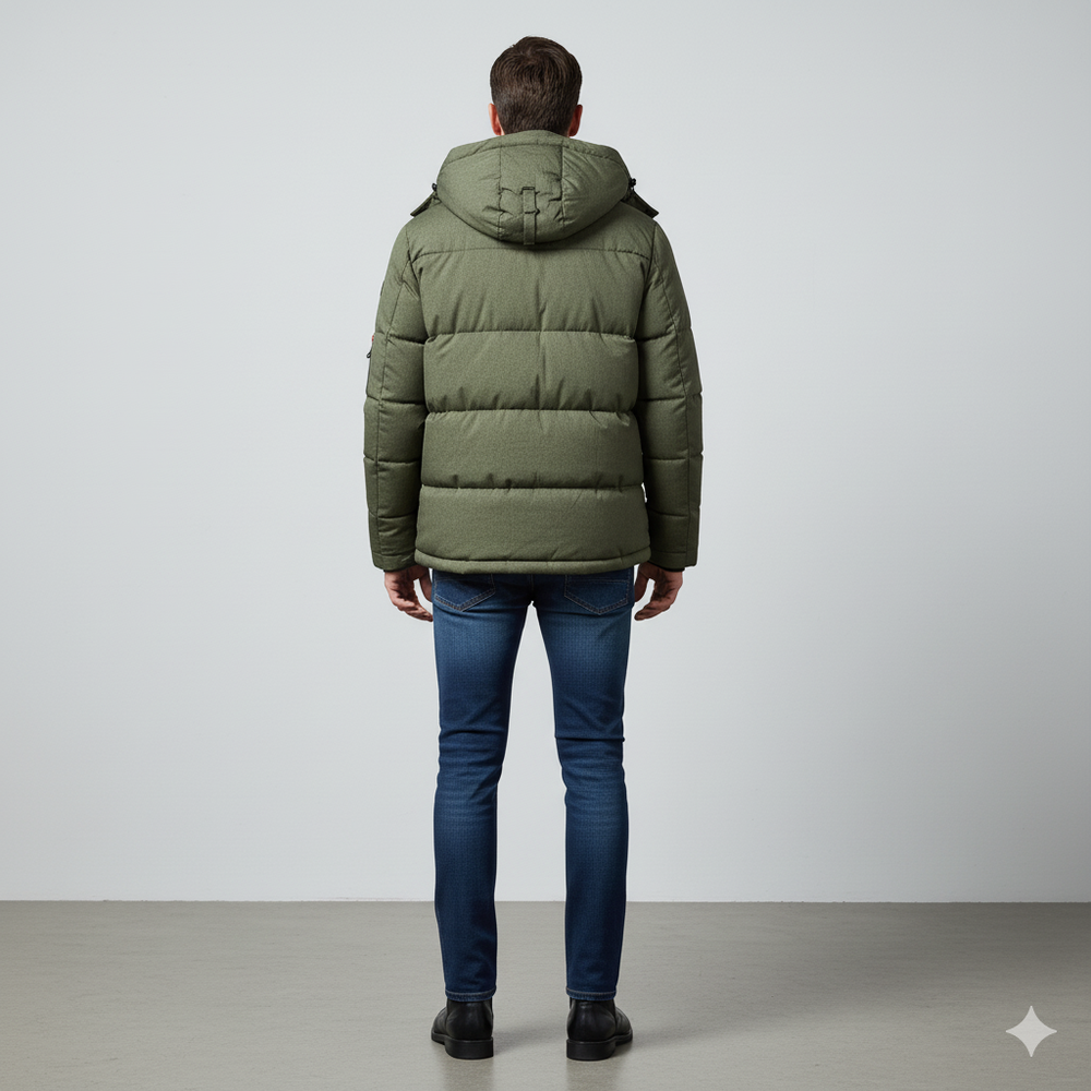 Warme Herren Daunenjacke mit Kapuze | Winter | Outdoor