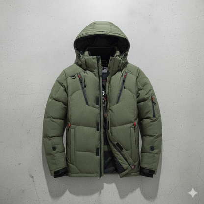 Warme Herren Daunenjacke mit Kapuze | Winter | Outdoor