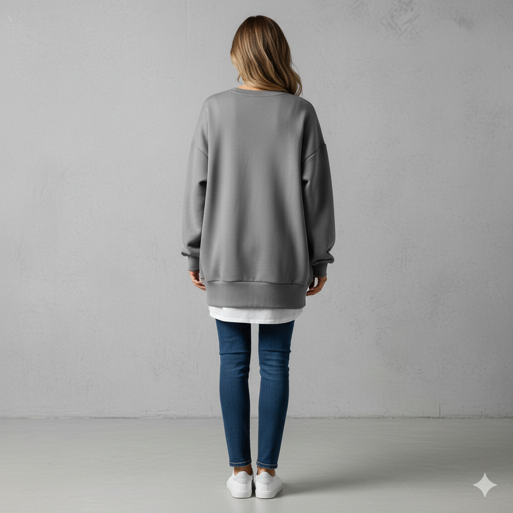 Lässiger Damen Hoodie mit Rundhalsausschnitt | Freizeit & Winter