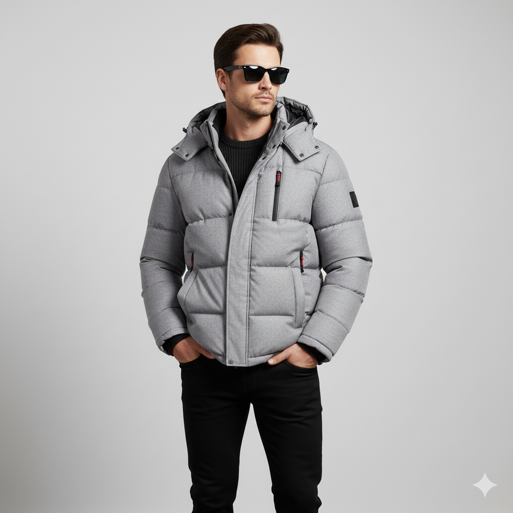 Warme Herren Daunenjacke mit Kapuze | Winter | Outdoor