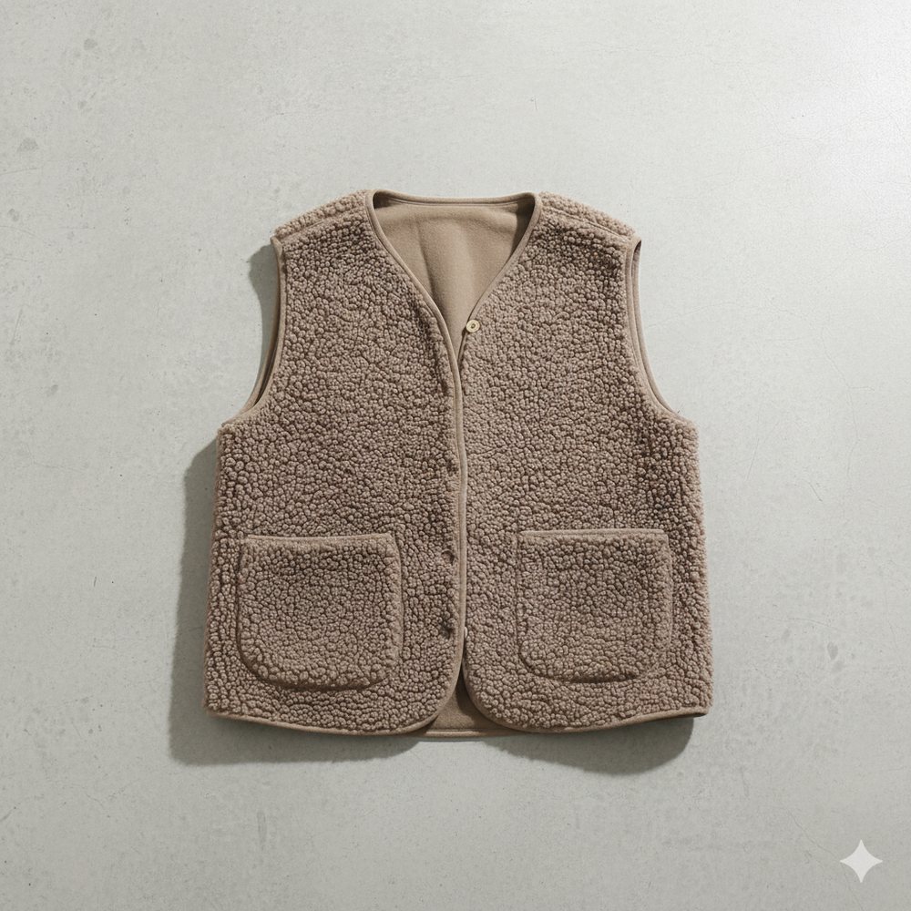 Kuschelige Damenweste aus Plüsch | Warm & Bequem für Herbst/Winter