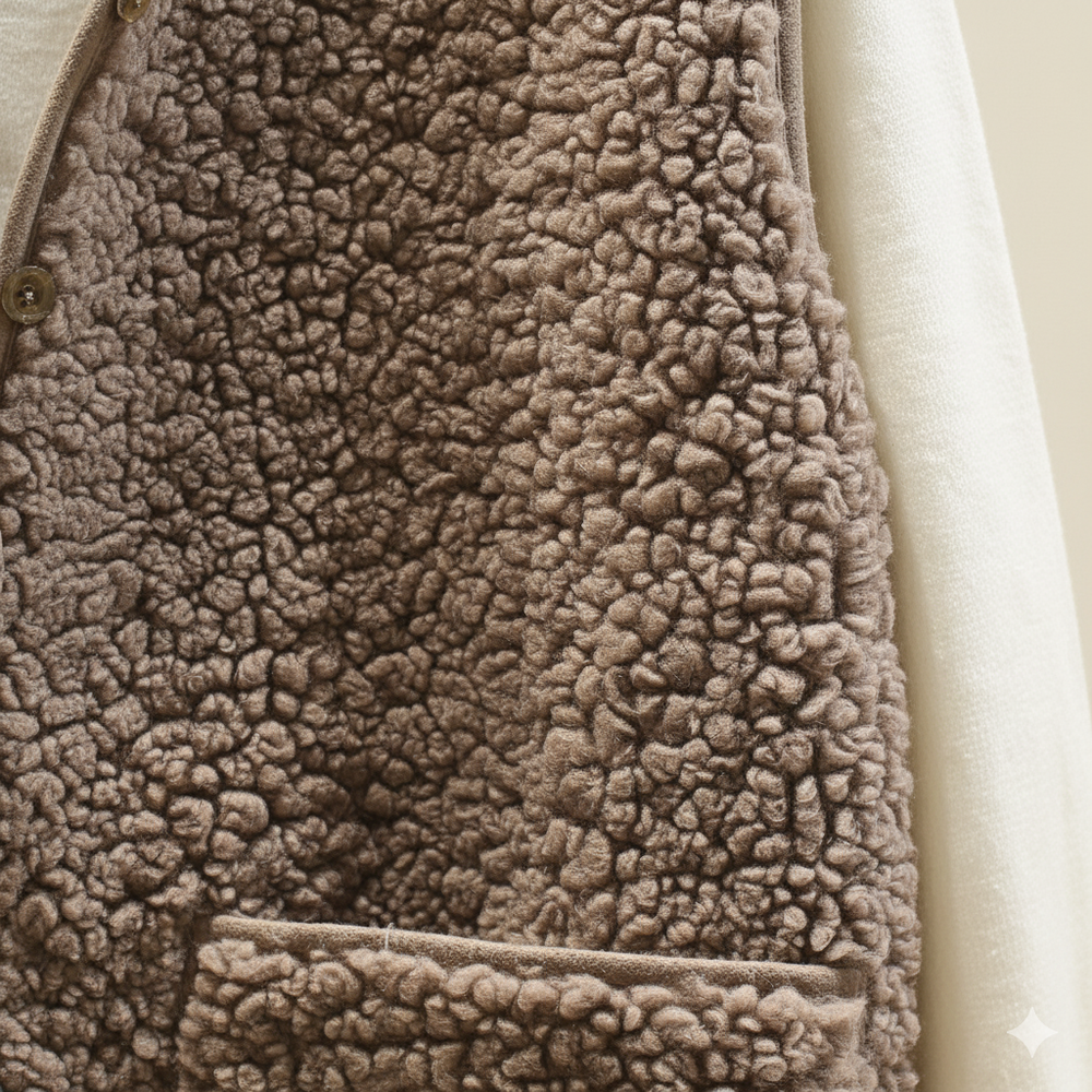 Kuschelige Damenweste aus Plüsch | Warm & Bequem für Herbst/Winter