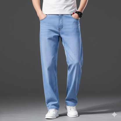 Herren Jeans Straight Fit | Bequem & Pflegeleicht für Alltag