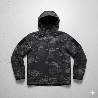 Herren Outdoor Taktikanzug mit Kapuze | Wasserabweisend & Winter