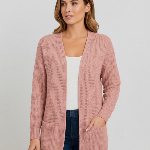 Damen Strickjacke mit Taschen | Locker & Warm | Herbst/Winter