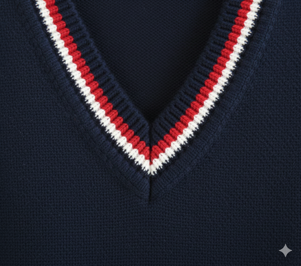 Herren Strickweste im College Stil | Herbst | Übergröße