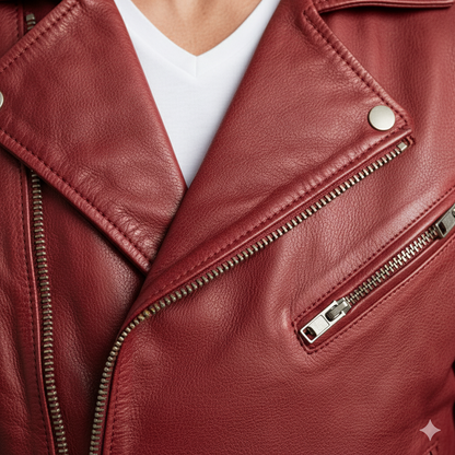 Herren Lederjacke im Biker-Stil | Modern & Lässig