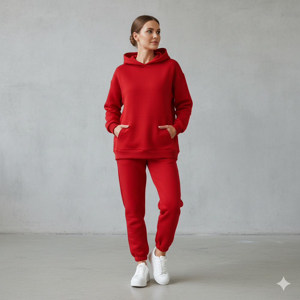 Warmer Damen Hoodie Zweiteiler | Bequem für Herbst & Winter