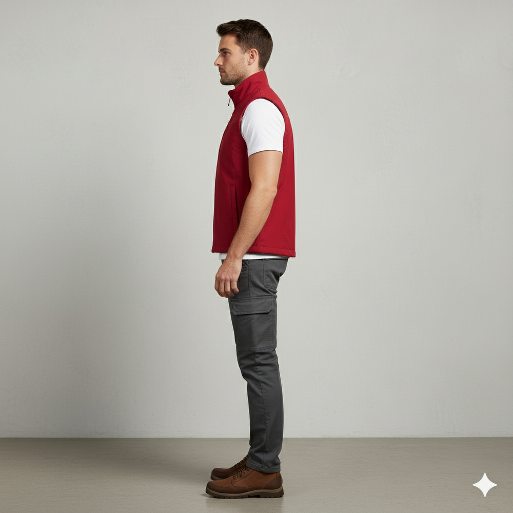 Herren Outdoor Weste mit Reißverschluss | Leicht & Atmungsaktiv