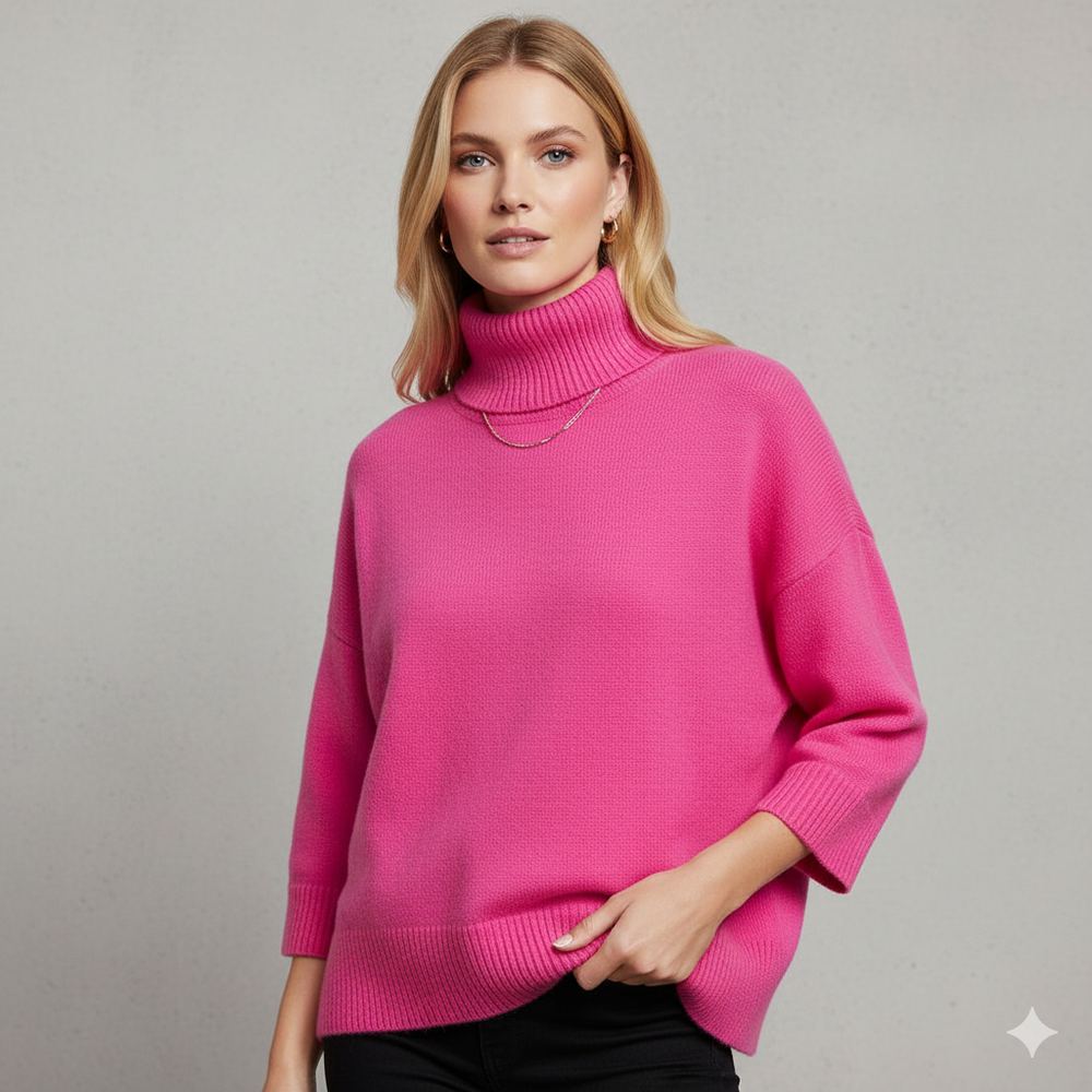 Kuscheliger Damenpullover mit Rollkragen | Warm für Herbst/Winter