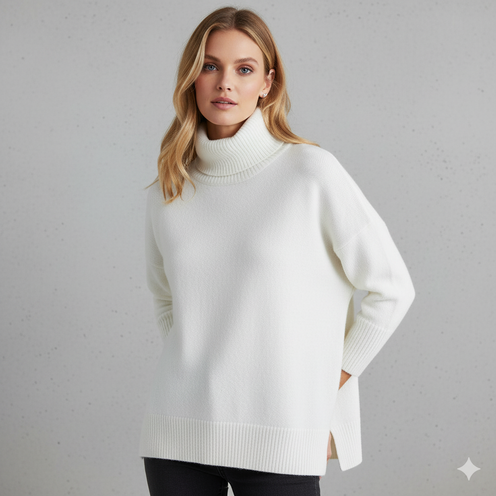 Kuscheliger Damenpullover mit Rollkragen | Warm für Herbst/Winter