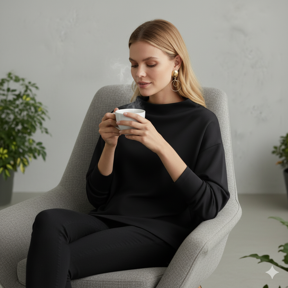 Lockerer Damenpullover mit weitem Schnitt | Elegant & Modern