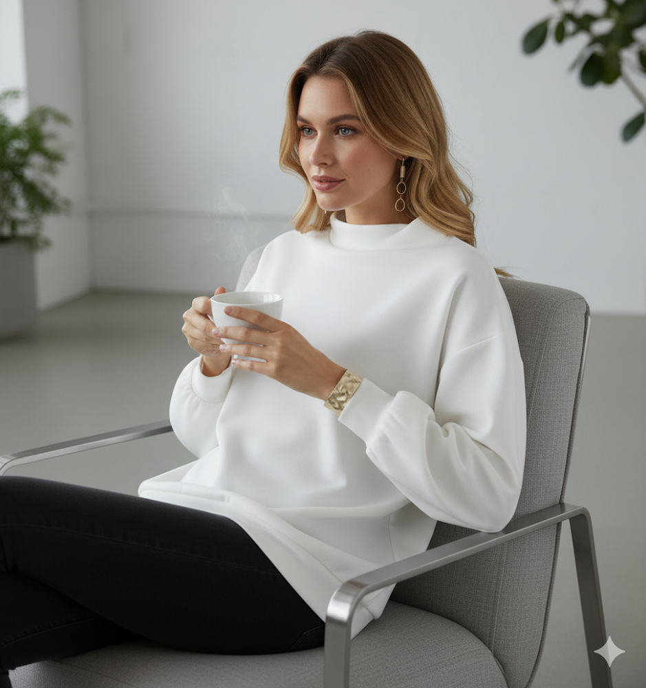 Lockerer Damenpullover mit weitem Schnitt | Elegant & Modern