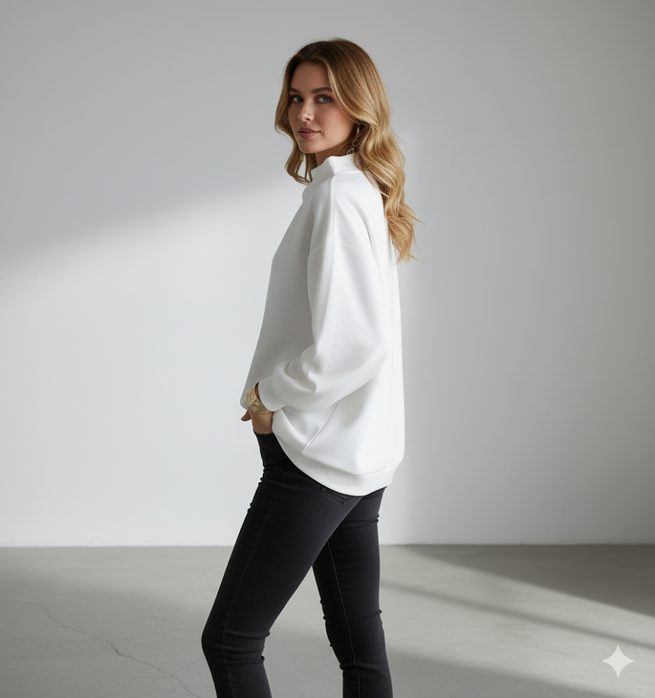 Lockerer Damenpullover mit weitem Schnitt | Elegant & Modern