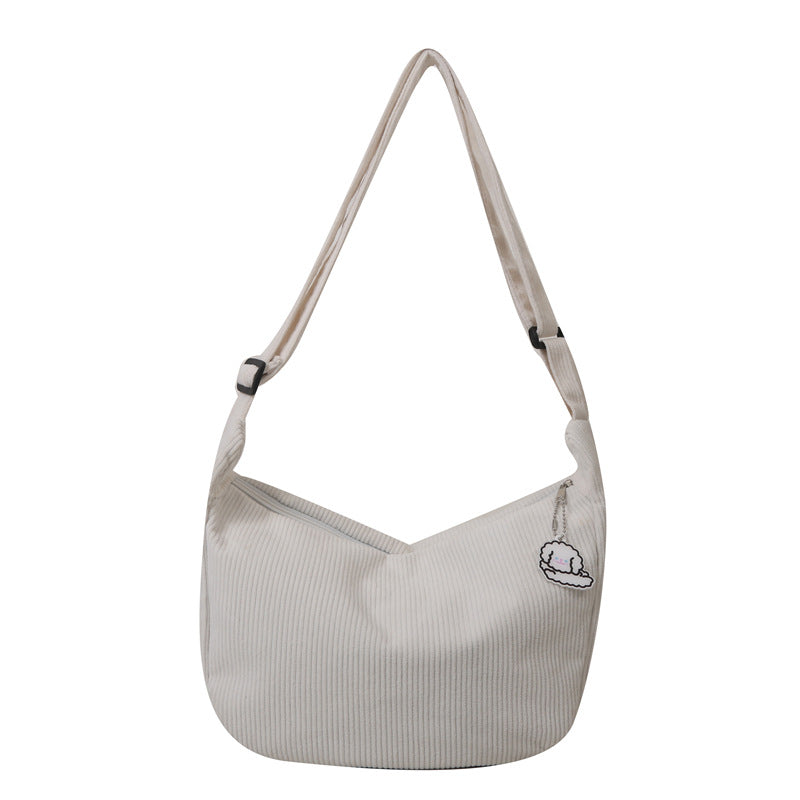 Sophia – Künstlerische Ein-Schulter-Messenger-Tasche aus Cord