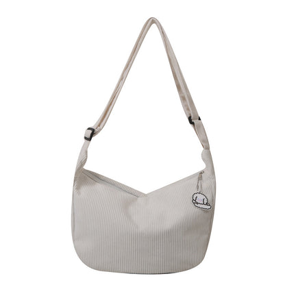 Sophia – Künstlerische Ein-Schulter-Messenger-Tasche aus Cord