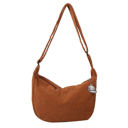 Sophia – Künstlerische Ein-Schulter-Messenger-Tasche aus Cord