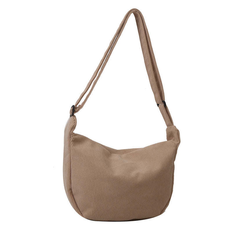 Sophia – Künstlerische Ein-Schulter-Messenger-Tasche aus Cord