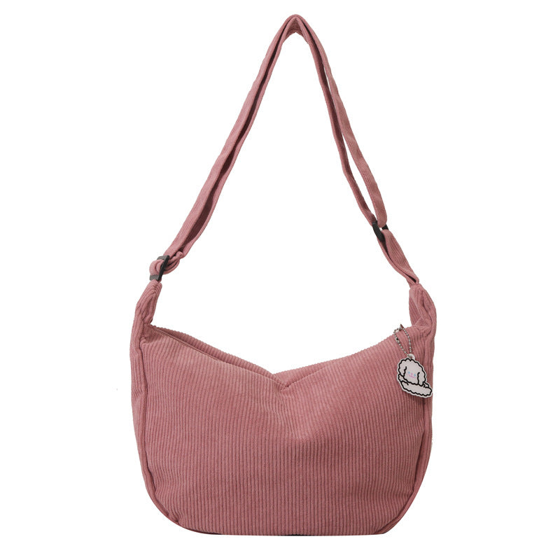 Sophia – Künstlerische Ein-Schulter-Messenger-Tasche aus Cord