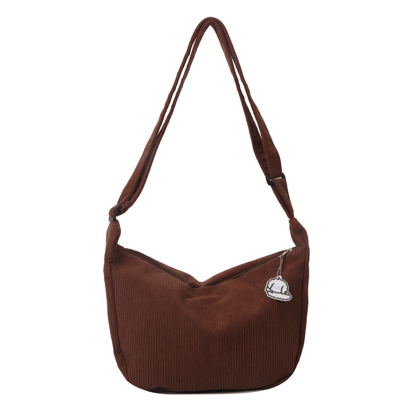 Sophia – Künstlerische Ein-Schulter-Messenger-Tasche aus Cord
