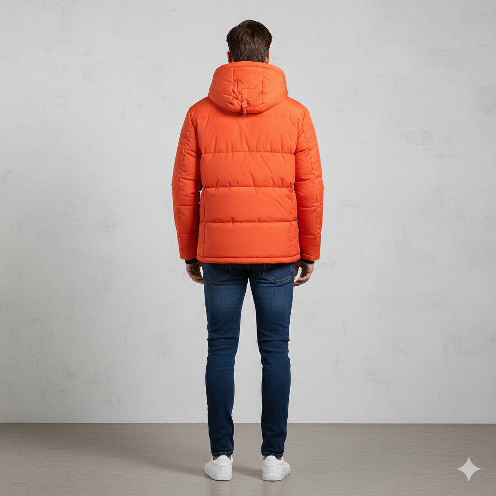 Herren Steppjacke mit Kapuze | Winter | Warm & Atmungsaktiv