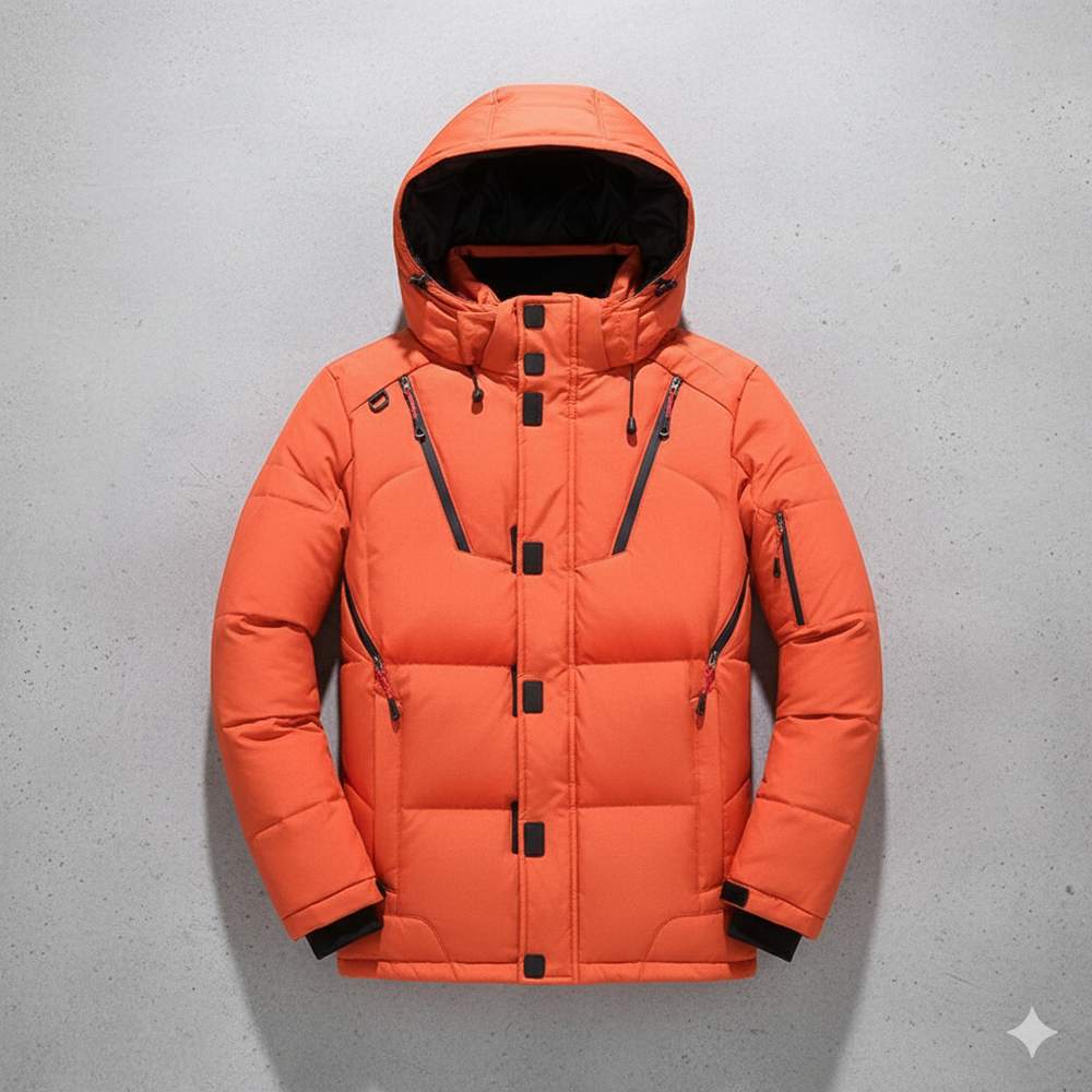 Herren Steppjacke mit Kapuze | Winter | Warm & Atmungsaktiv