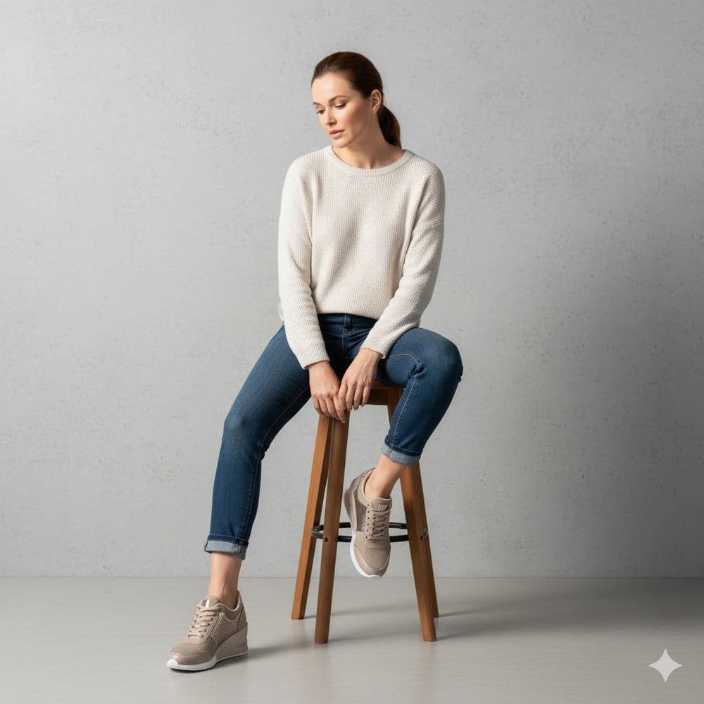 Damen Sneaker mit Keilabsatz | Bequem & Atmungsaktiv
