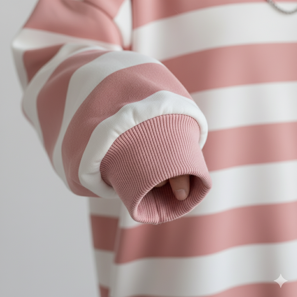 Damen Pullover Kuschelig Lässig | Gestreift | Rundhals