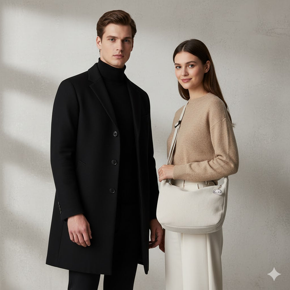 Lässige Damen Umhängetasche aus Cord | Leicht & Bequem