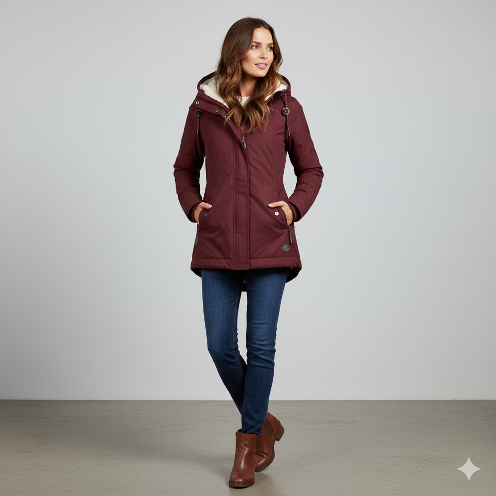 Damen Winterjacke mit Fleecefutter | Warm & Wetterfest