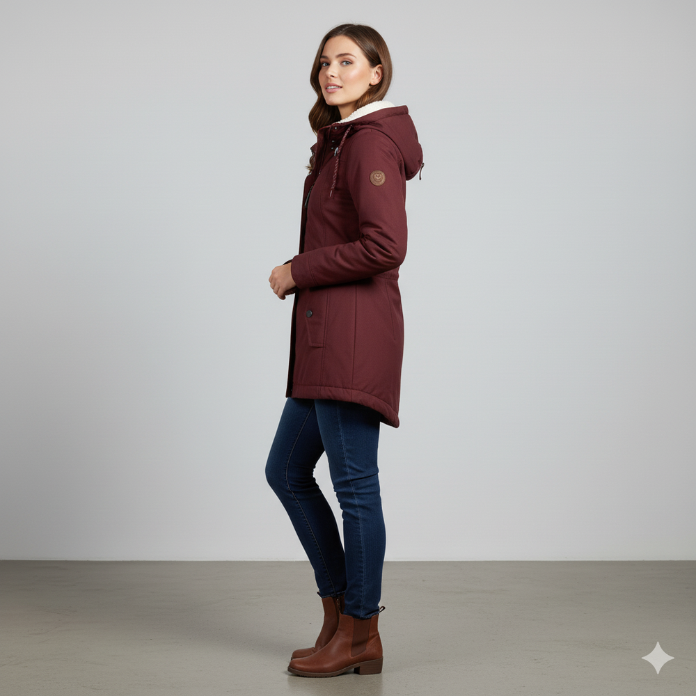 Damen Winterjacke mit Fleecefutter | Warm & Wetterfest