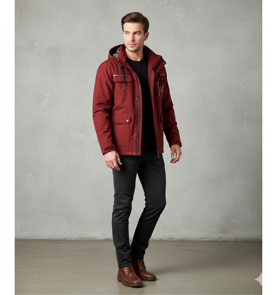 Herren Winterparka mit Kapuze | Winddicht & Warm