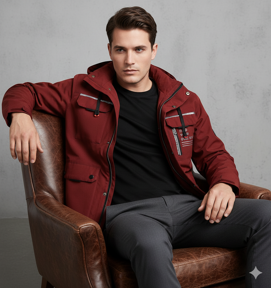 Herren Winterparka mit Kapuze | Winddicht & Warm