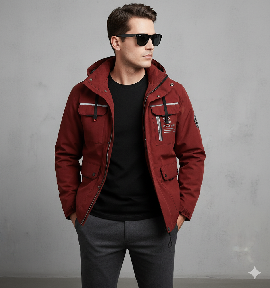 Herren Winterparka mit Kapuze | Winddicht & Warm