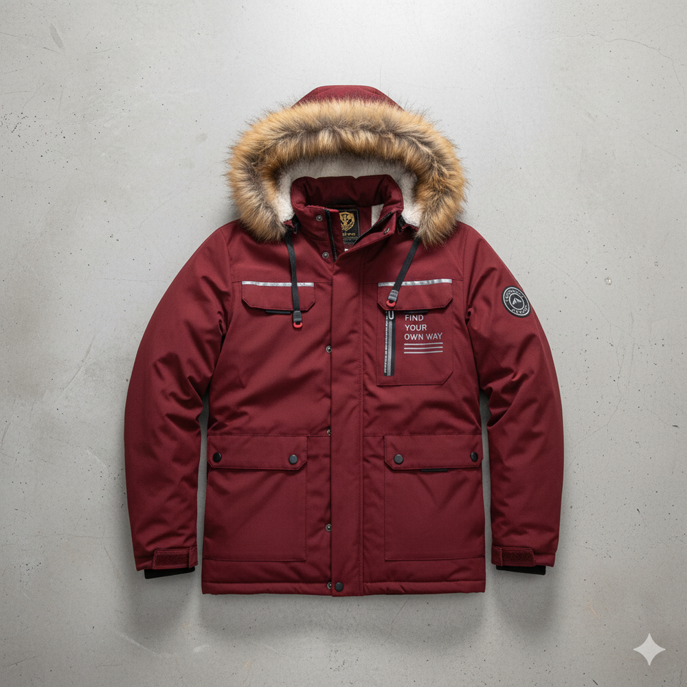 Herren Winterparka mit Kapuze | Winddicht & Warm