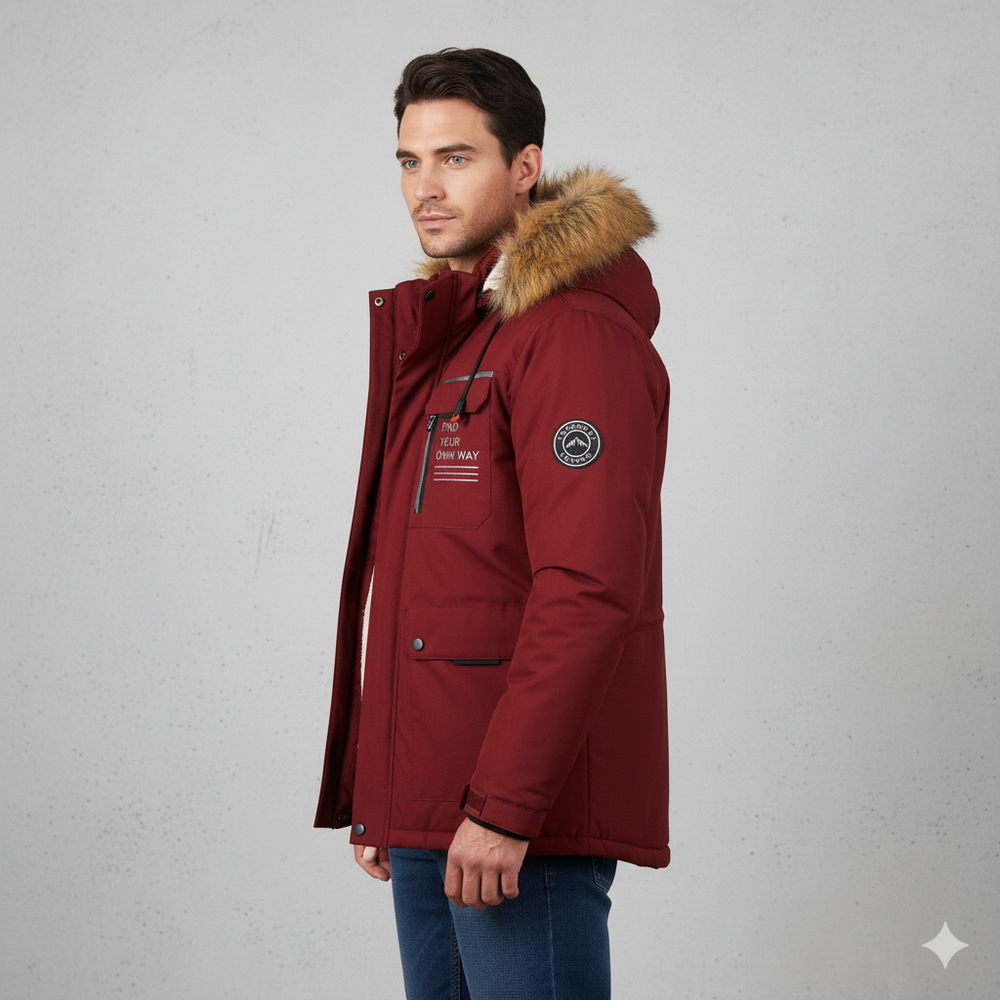 Herren Winterparka mit Kapuze | Winddicht & Warm