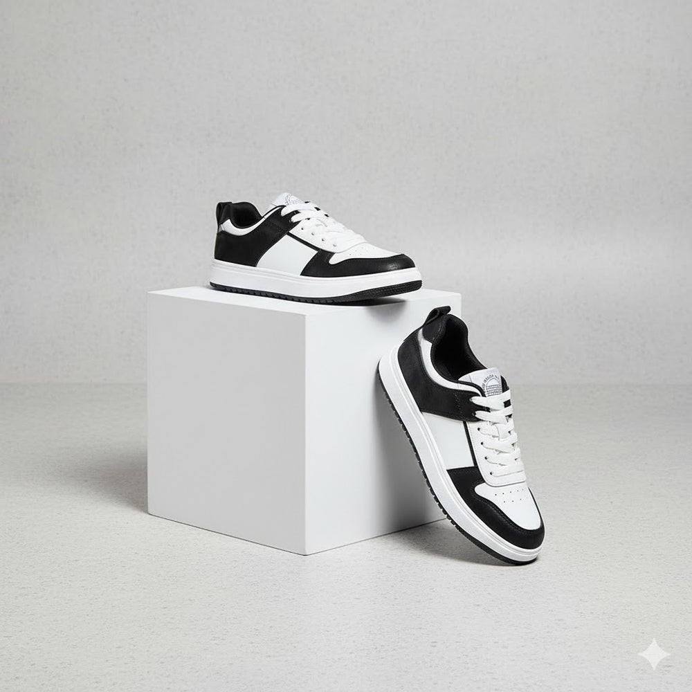 Damen Sneaker modern & bequem | Zweifarbiges Design