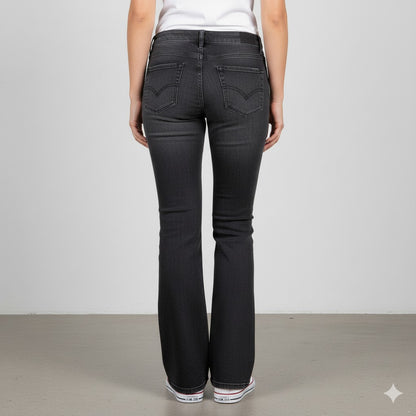 Damen Schlagjeans Low Rise | Retro Fit & Bequem
