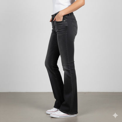Damen Schlagjeans Low Rise | Retro Fit & Bequem