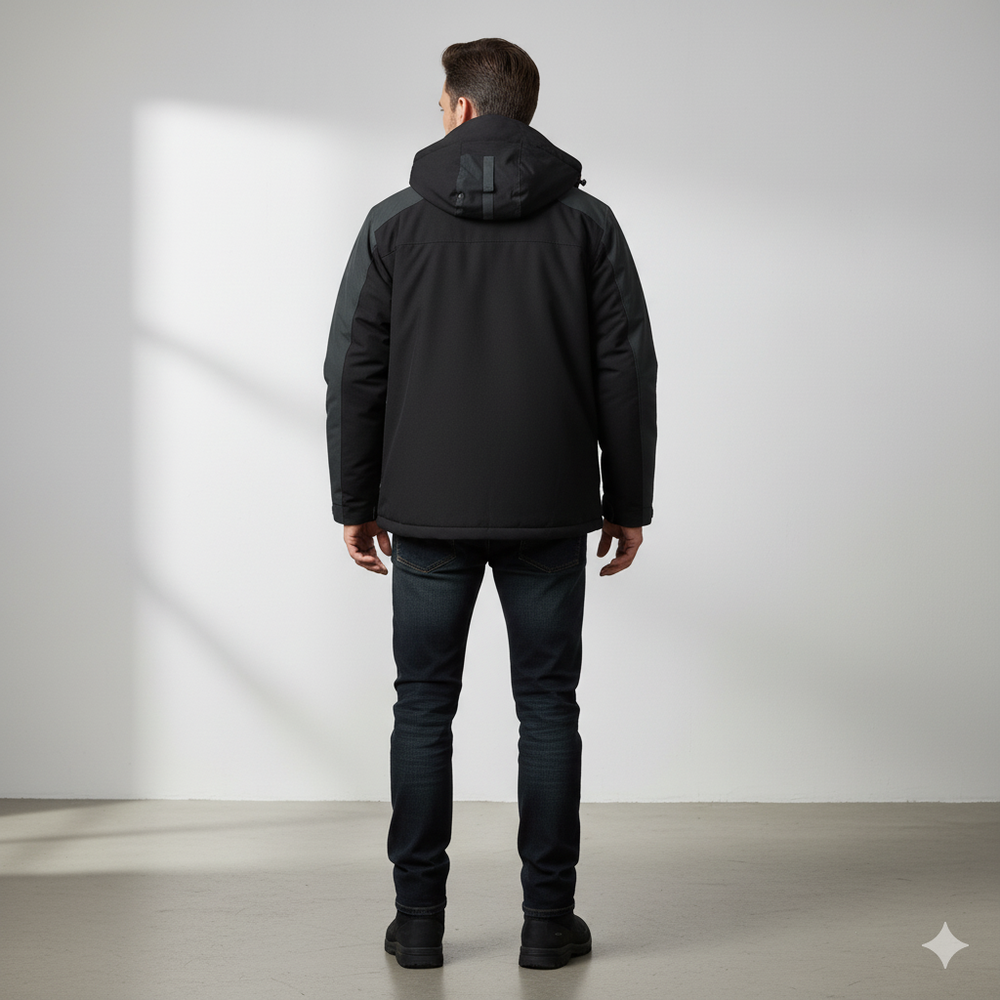 Herren Skijacke mit Kapuze | Winddicht & Warm | Winter Outdoor