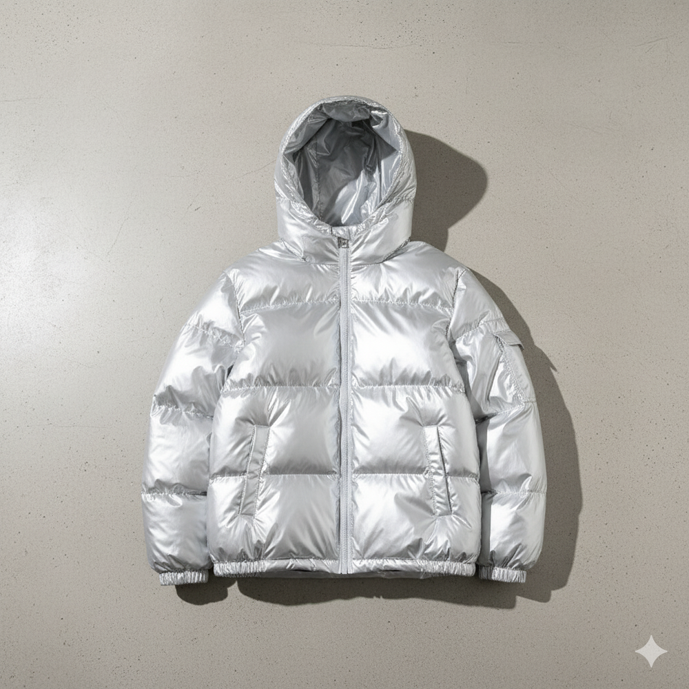 Herren Pufferjacke mit Kapuze | Winter | Warm & Modern