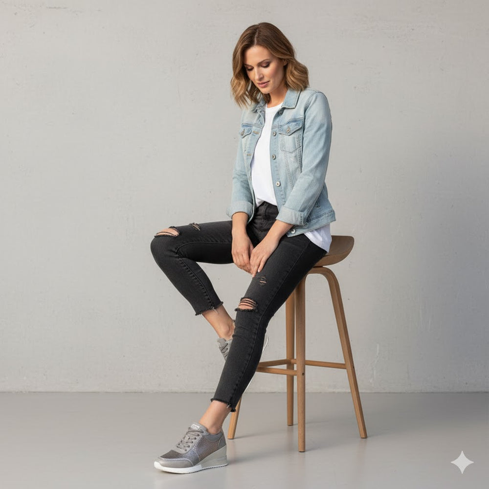 Damen Sneaker mit Keilabsatz | Bequem & Atmungsaktiv